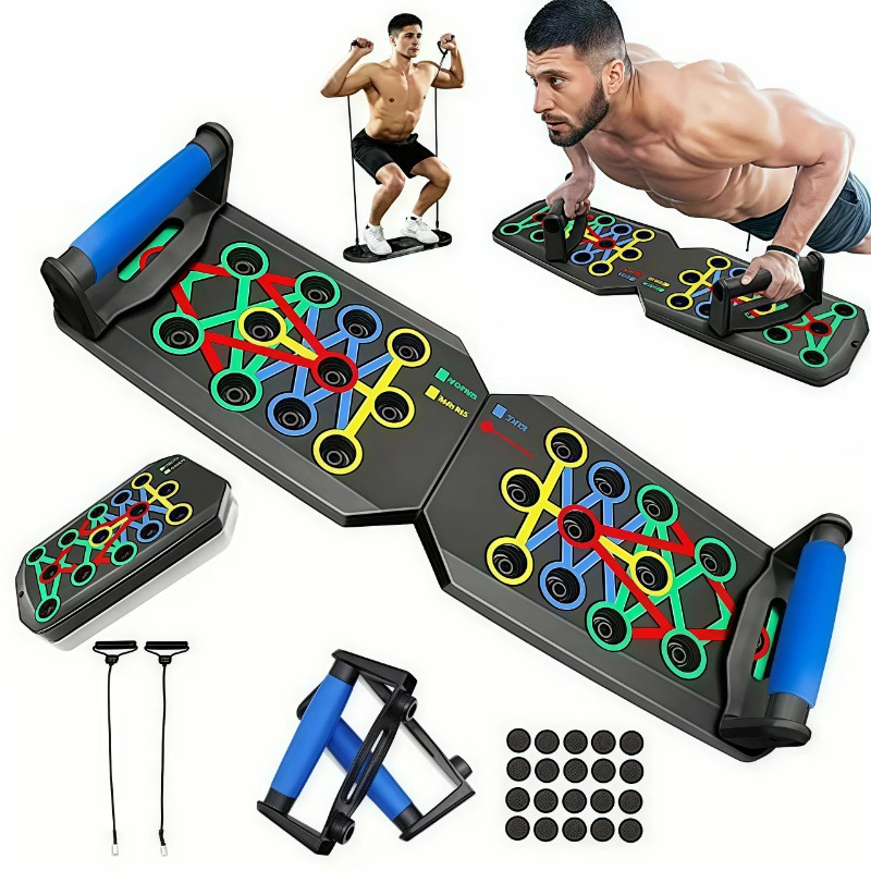 Home Gym Hyrox - Foldable Push Up Board with Resistance