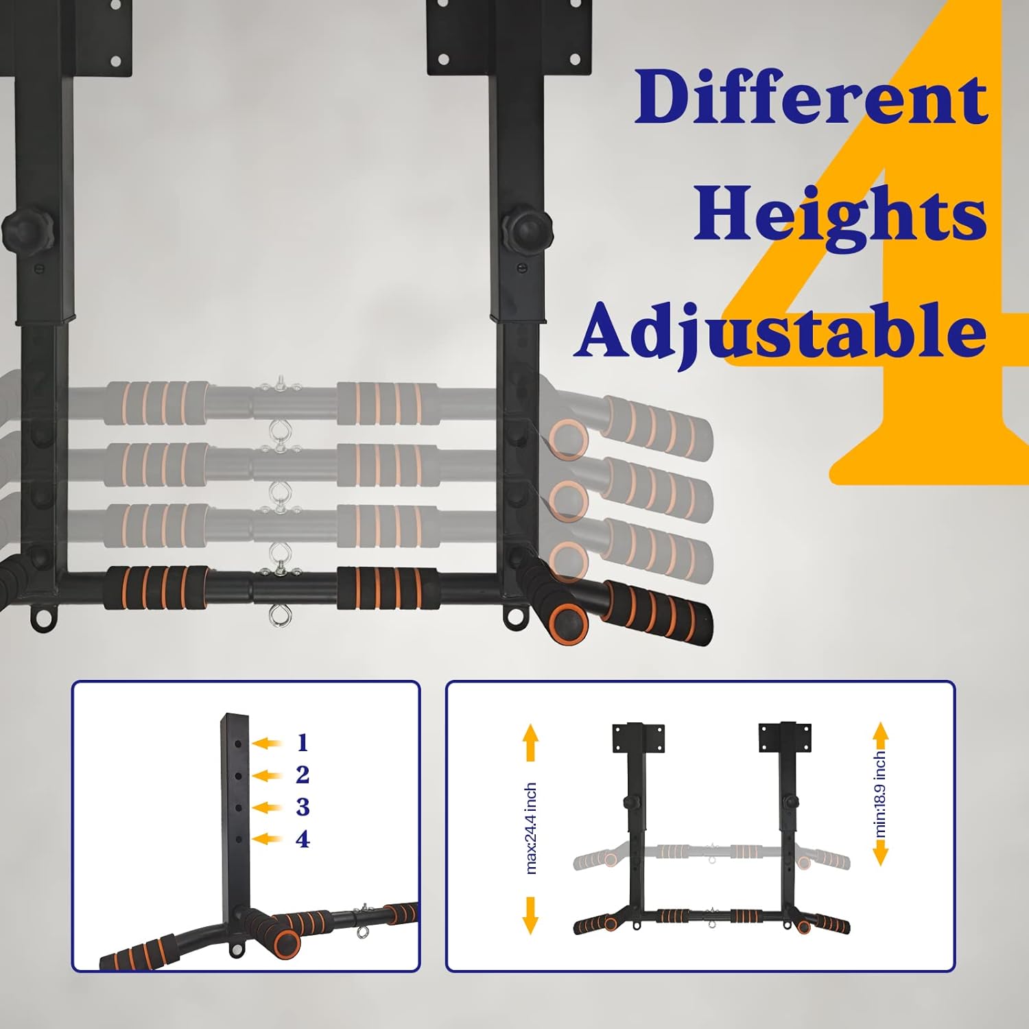 Wall Mounted Dip Station Pull- - Home Gym Wall Mounted 评论和价格
