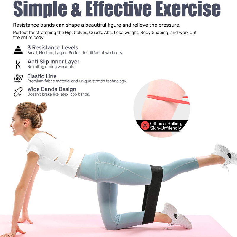 3PCS Women Men Fabric Resistan - Home Gym Hyrox 评论和价格