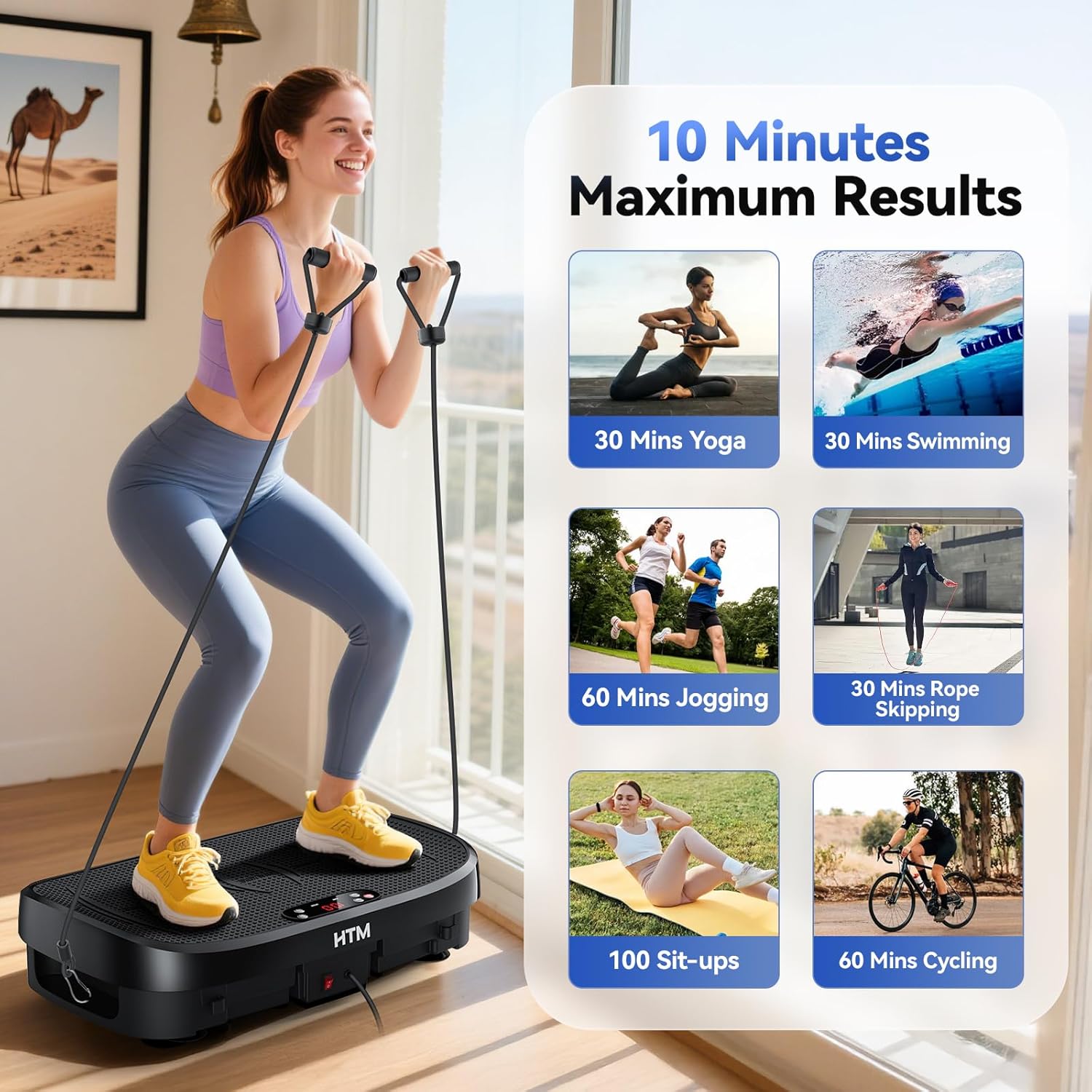 Vibration Plate Fat Burning Fi - Home Gym Hyrox 评论和价格