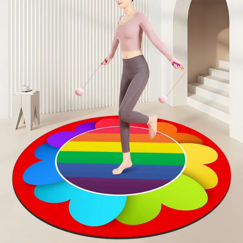 Rainbow Spiral Fitness Mat – C - Home Gym Diy 评论和价格