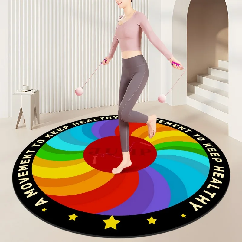 Rainbow Spiral Fitness Mat – C - Home Gym Diy 评论和价格